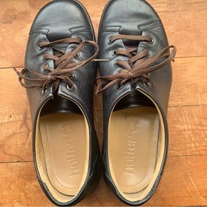 Vintage Hotter Shoes of England Dark Brown Leather size 5